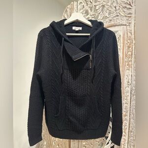 The Rail Black Knit Sweater